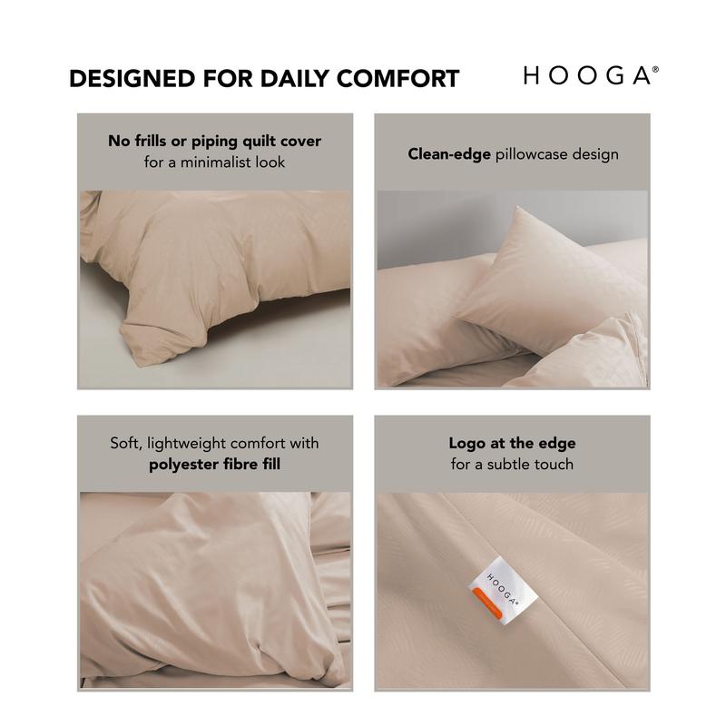 Hooga Everly Iris 990TC Buttersoft Bedsheet Set | Comforter Set