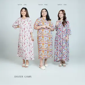 Daster Rayon Viral Motif Kekinian Lengan 3/4 Jumbo PB 125 Busui Wanita Dress Panjang Daster Rayon Viral Motif Kekinian Lengan 3/4 Jumbo PB 125 Busui Wanita Dress Panjang