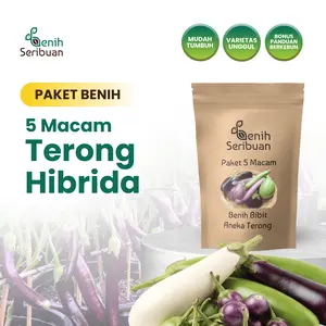 Paket 5 Macam Benih Terong F1 Hibrida Benih Sayur Sayuran Seribuan