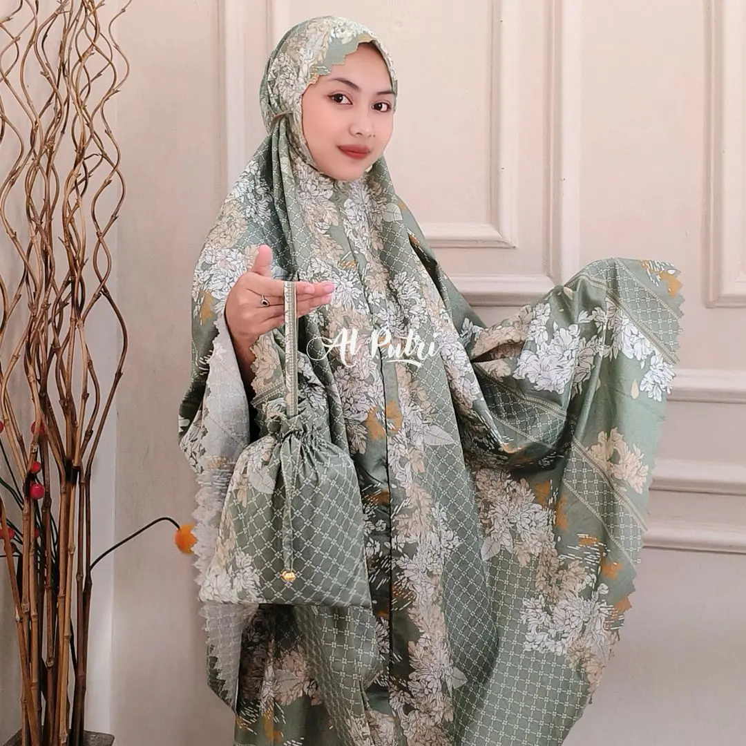 Al Putri | Mukena Traveling Mini Pouch Motif Sultan 2in1 Terbaru