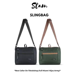[Beli Lokal] TAPAXCO Tas Selempang Pria Stam Slingbag Casual Local Original simple