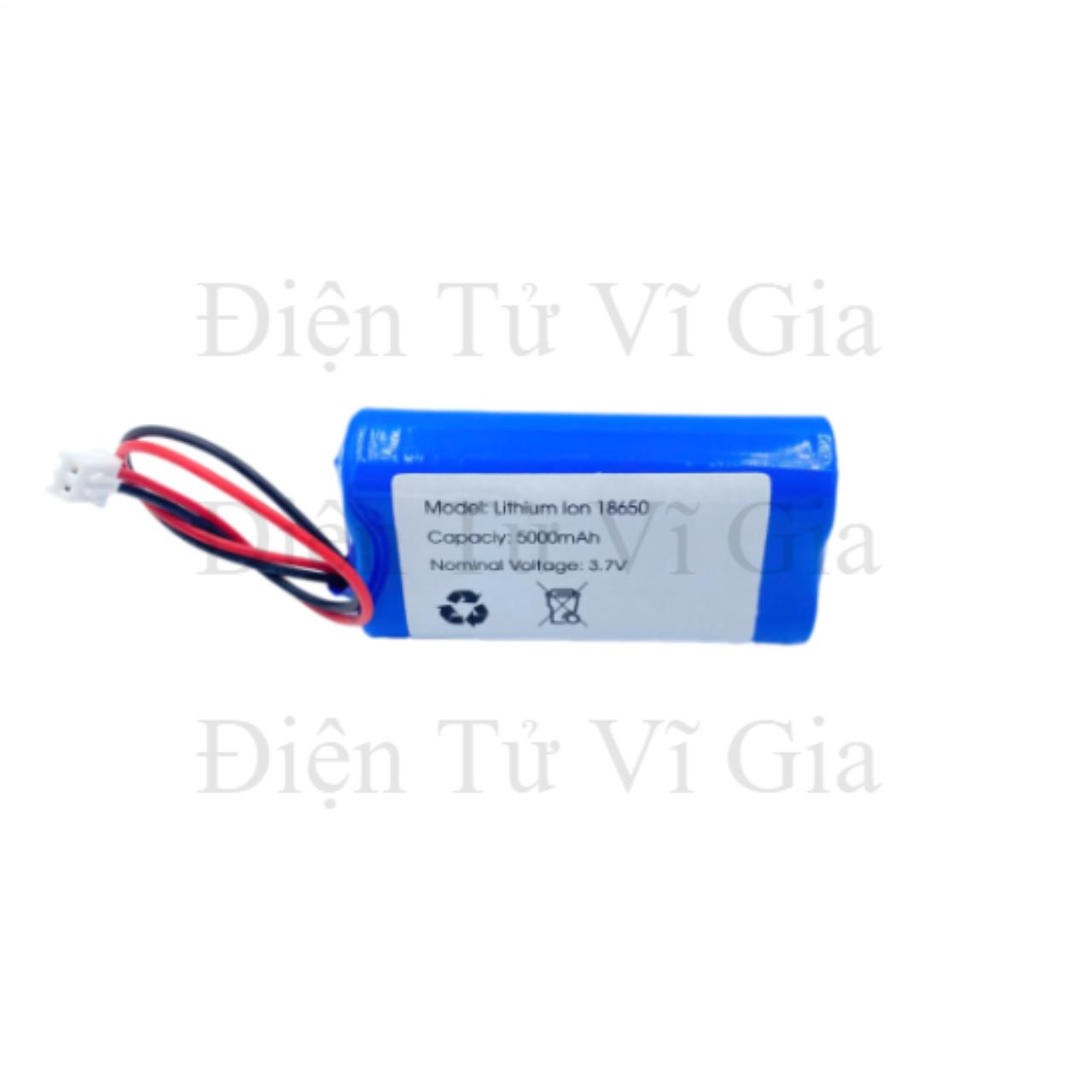 Pin sạc Lithium 1S 5000mAh chi tiết đầu cắm jack XH 2.54