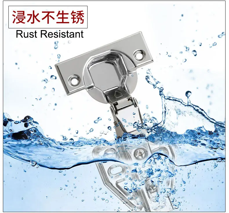 [Local Seller] 2Pcs SUS304 Stainless steel Hinge Soft Closing Cabinet wardrobe Hinge Safety buffer slow close repair