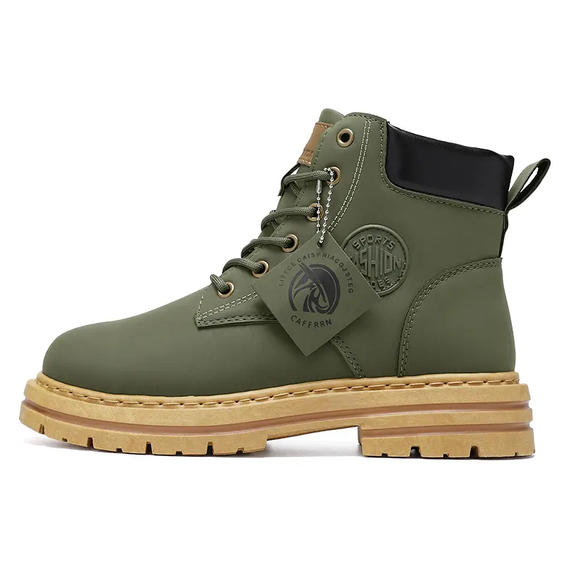 2025 Popularitas Eropa Sepatu Inport Buts Martin Tahan Aus Dan Tahan Air High  Bots Pria Vintage Keren Jungle Boat Boots