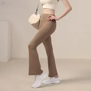 Celana Cutbray Wanita Yoga, Gym Wanita Olahraga Yoga Celana Flared Nyaman Dipakai Celana Wanita Outdoor Sport Sports Leggings