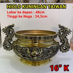 Hiolo tempat dupa taiwan 16 inch kuping tebal