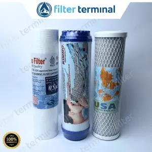 Paket Refill Filter 3 Step / Paket Filter Air 3 Tahap Sediment GAC CTO