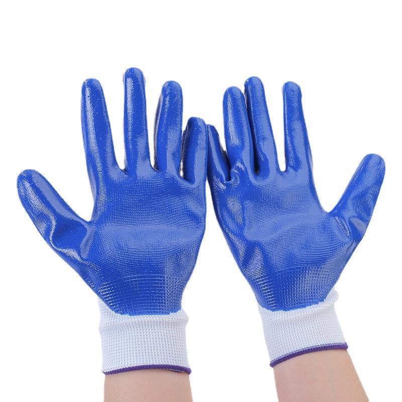 BỊCH 12 ĐÔI Găng tay làm vườn phủ sơn xanh dùng cho xây dựng, lao động thợ sửa cơ khí đều dùng được