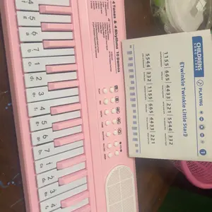 QQbaby Mainan Anak Piano Elektronik 37 Keys / Keyboard Electronic 37 Keys Lengkap Mic Dan Charger