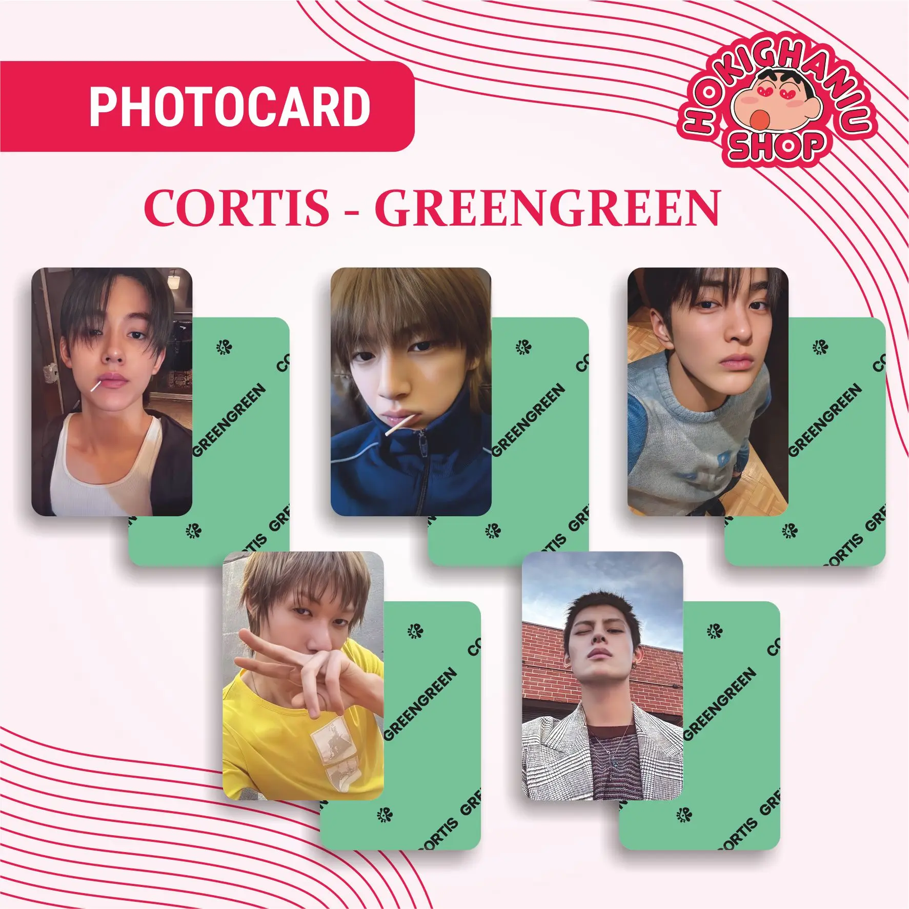 Photocard Cortis - GreenGreen Unnofficial Premium 1 Set Isi 5 Pcs [ READY STOCK ]