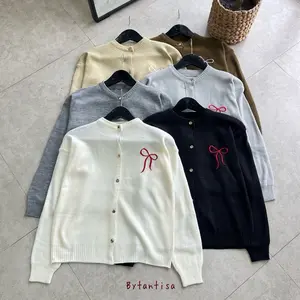 Bytantisa - Blouse Rajut Naomi Pita Satu Bordir Aesthetic Korean Look