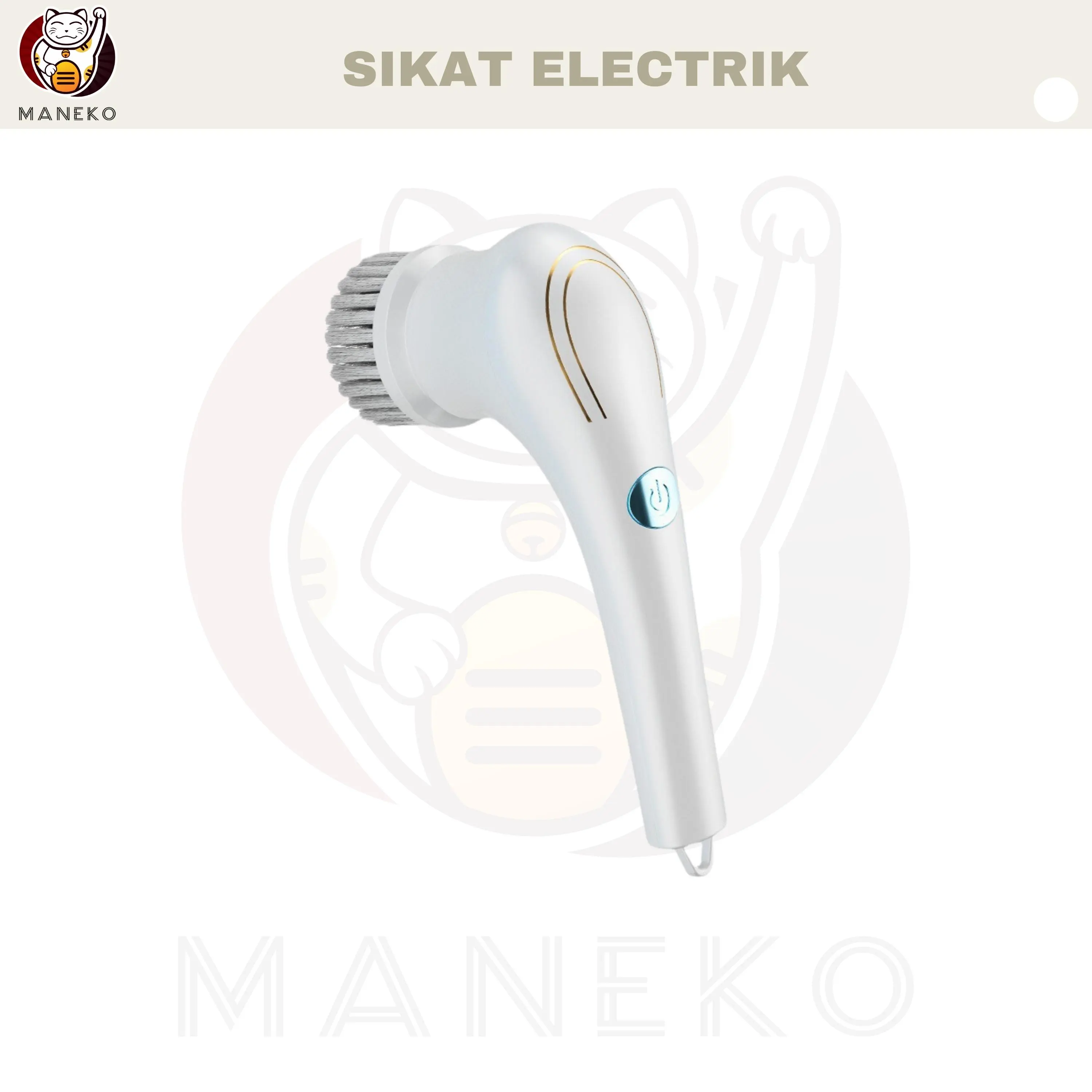 ZAVANESE Sikat Elektrik 5 in 1 Handheld Sikat Kamar Mandi Rotasi Cerdas 360° Derajat Kebisingan Rendah Tahan Air IPX7 Wastafel Dapur - 037