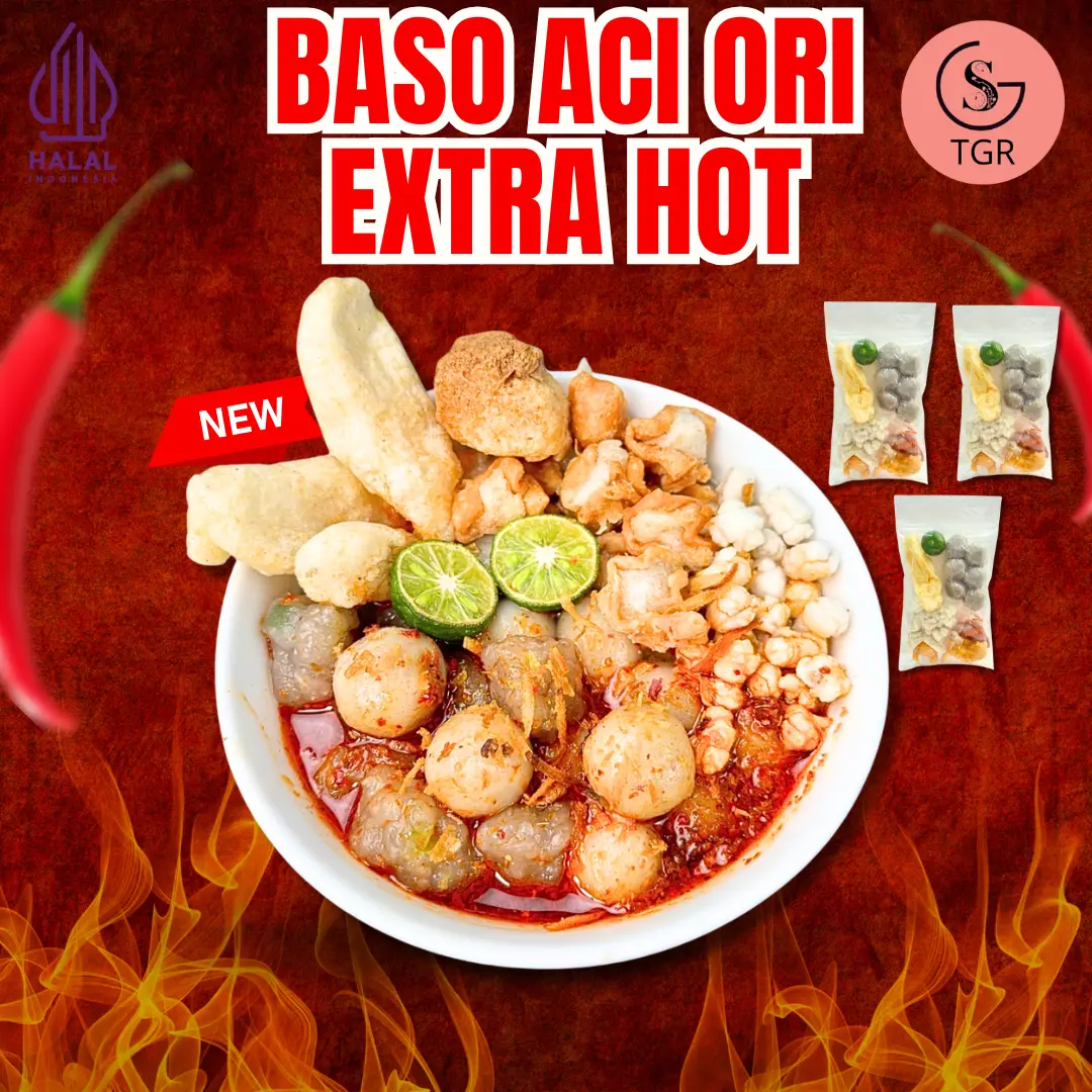 1 BUNGKUS BASO ACI ORI KUAH KALDU FOOD INSTAN GST Pedas Ayam Seblak Jamur Makanan  Mie- GUDANGSNACK TGR