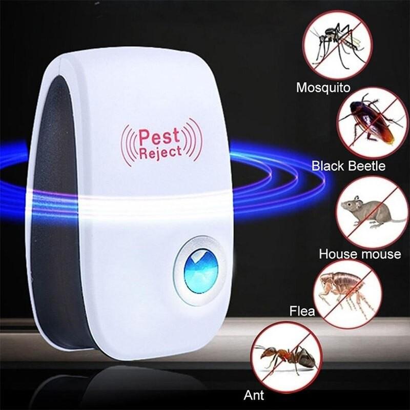 Ultrasonic Pest Repeller Household Electronic Cockroach Mosquito Insect Repellent Safe Non-toxic 3-Pin Plug