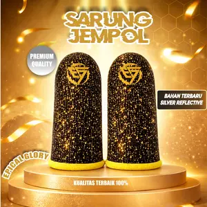 Epical Glory Sarung Jempol Gaming Reflektif Anti Slip Silver Reflective Responsif Edisi Khusus Kualitas Terbaik untuk Gamers