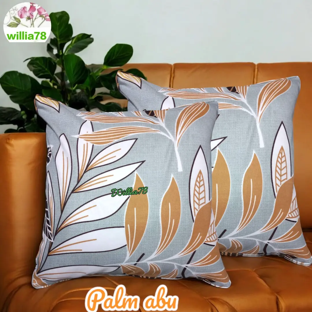 BANTAL SOFA .40X40 cm.SARUNG KATUN PREMIUM. BANTAL+ SARUNG PAKAI RESLETING