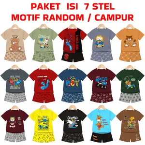 ODOM PAKET HEMAT ISI 7 STEL BAJU ANAK COWOK