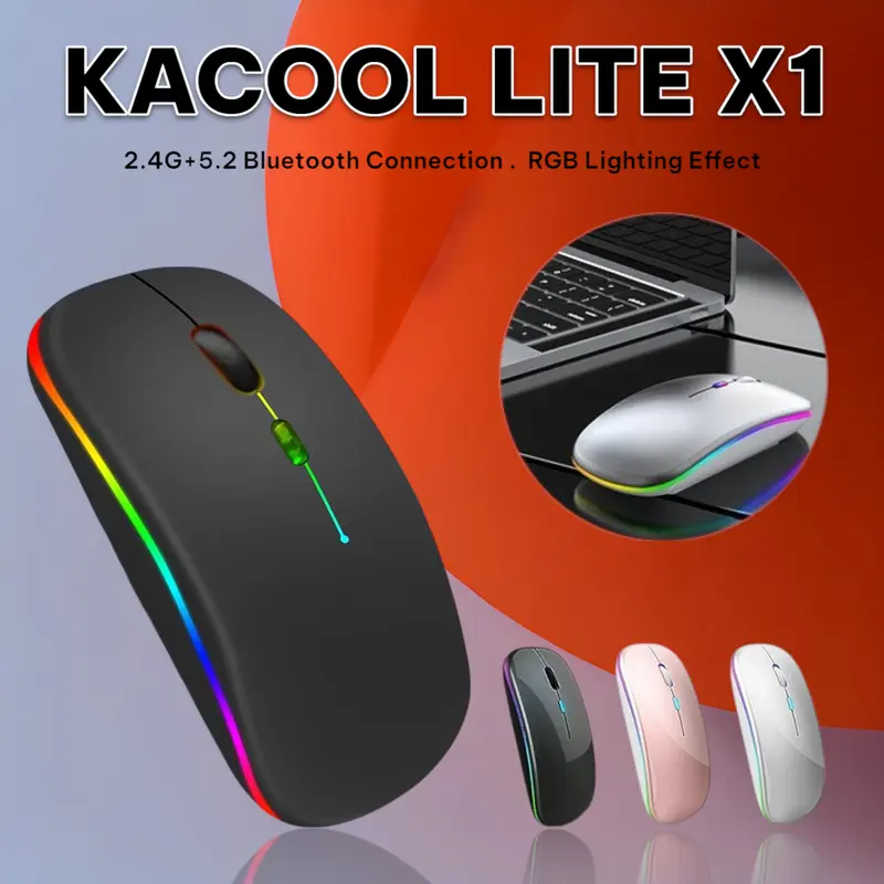 Mloong MX301 Wireless Gaming Mouse Tri-Mode Mice Lightweight Ergonomic ...