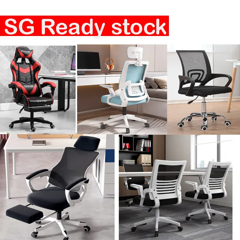 [Ready Stock]Ergonomic Office Chair Computer Desk Chairs Mesh Home Office Desk Chairs with Lumbar Support