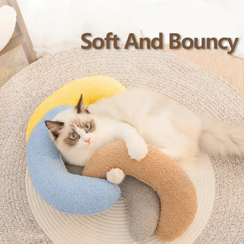 Small Calming Pillow for Cats, Soft, Fluffy, Pet Soothing Toy Cute, Puppy, Rabbit, Washable, Small Pillow, For Joints, Safe Sleeping. 1 piece