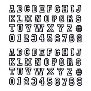 Sticker Charm chữ và số Gắn Dép, Sticker Jibbitz gắn dép Khóa Giày