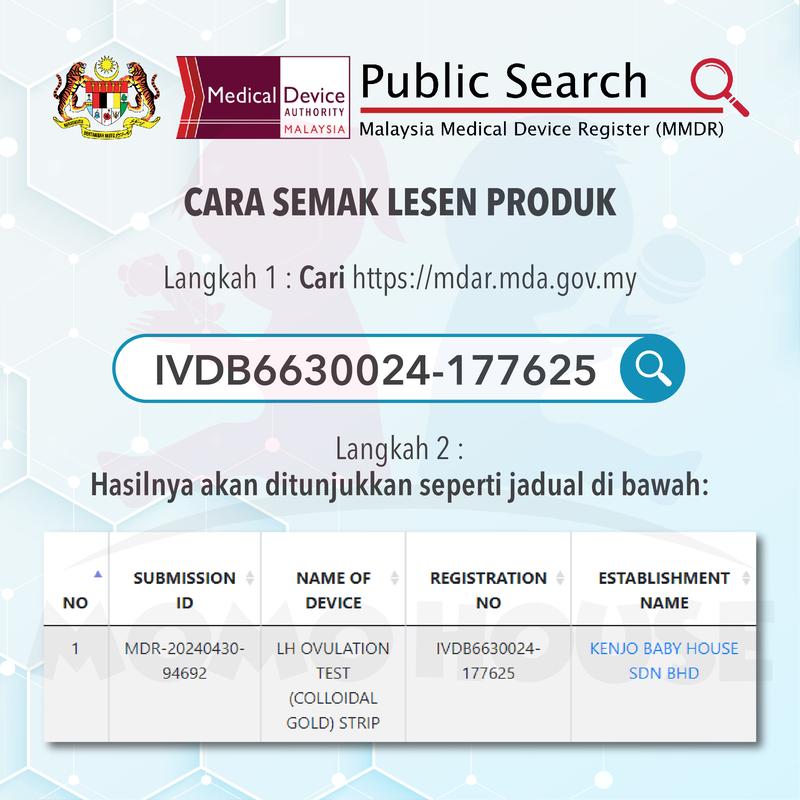 (Diluluskan MDA) Kit Ujian Kehamilan HCG Ujian Mengandung Ujian Air Kencing Jalur Ujian Ovulasi Kit Ujian Ovulasi hcg (MDA Approved) HCG Pregnancy Test Kit Test Pregnant Test Urine Pregnancy Test Ovulation Test Strip Ovulation Test Kit hcg  pregnancy