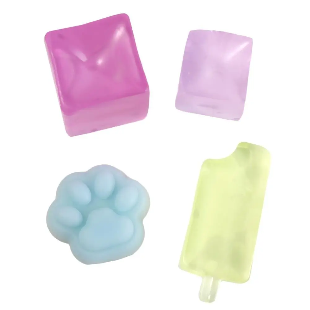 Cute Ice Cube Ice Cube Balls Toy Mini Cat Paw Ice Block Squeeze Toy Kawaii Creative Cat Paw Slow Rebound Toy Birthday Toys