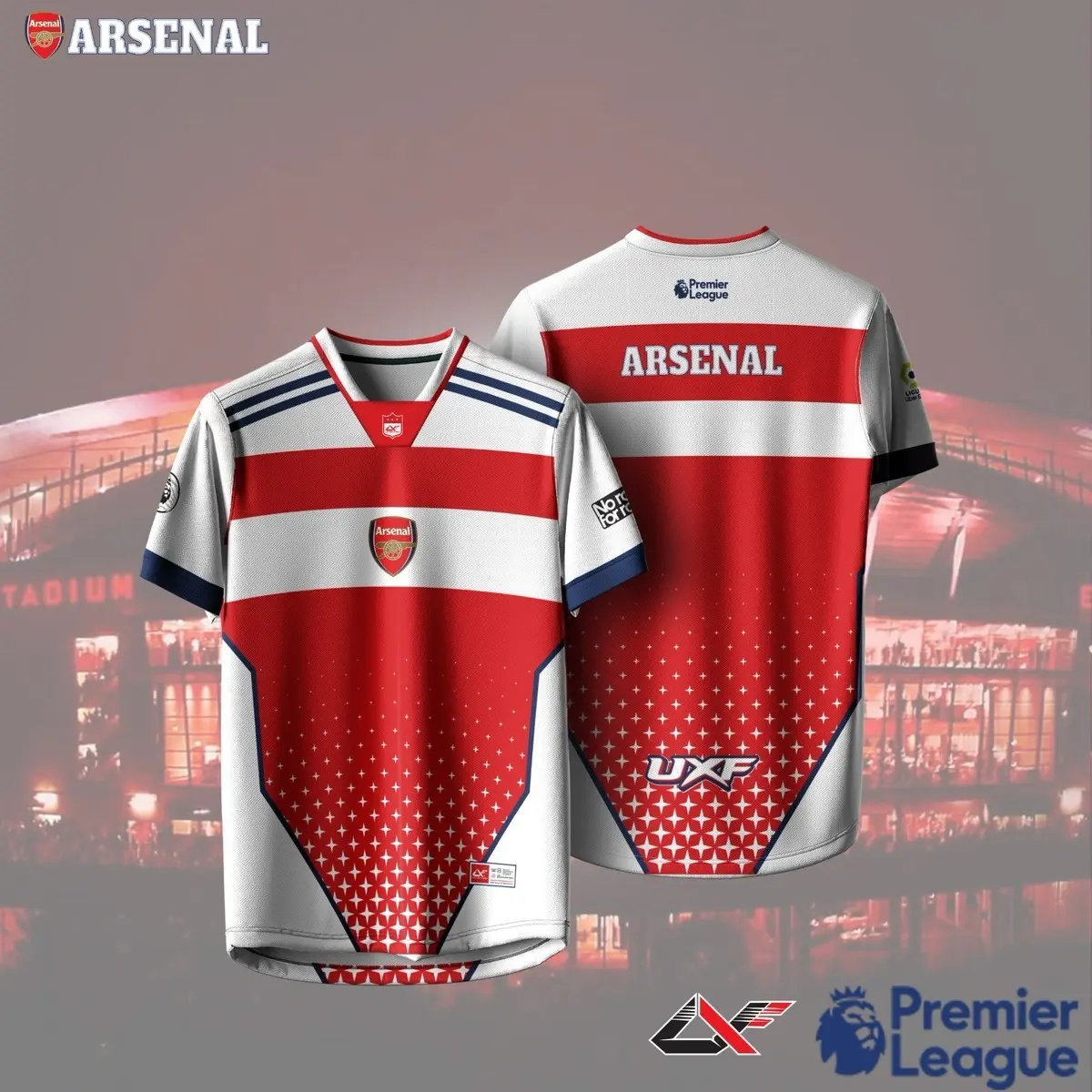 [READY STOCK] CLUB ARSENAL UXFACTORY JERSEY SUBLIMATION 2025V collar jersey