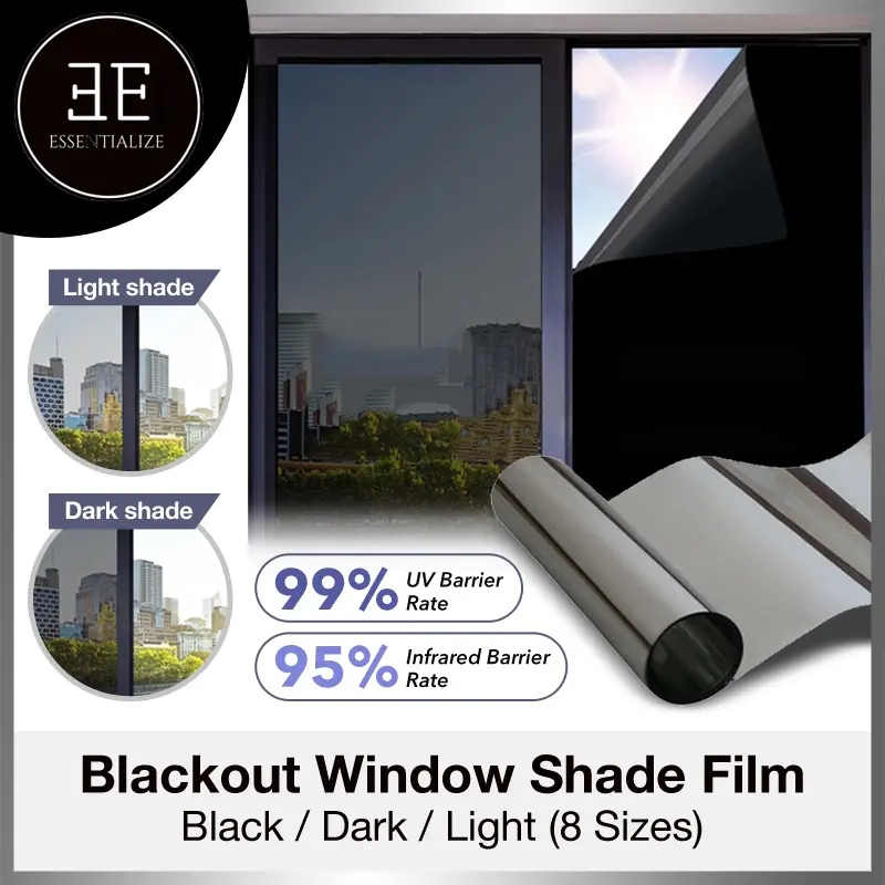 Window film Shading heat insulation and sunscreen film full blackout Reflective Mirror Curtain