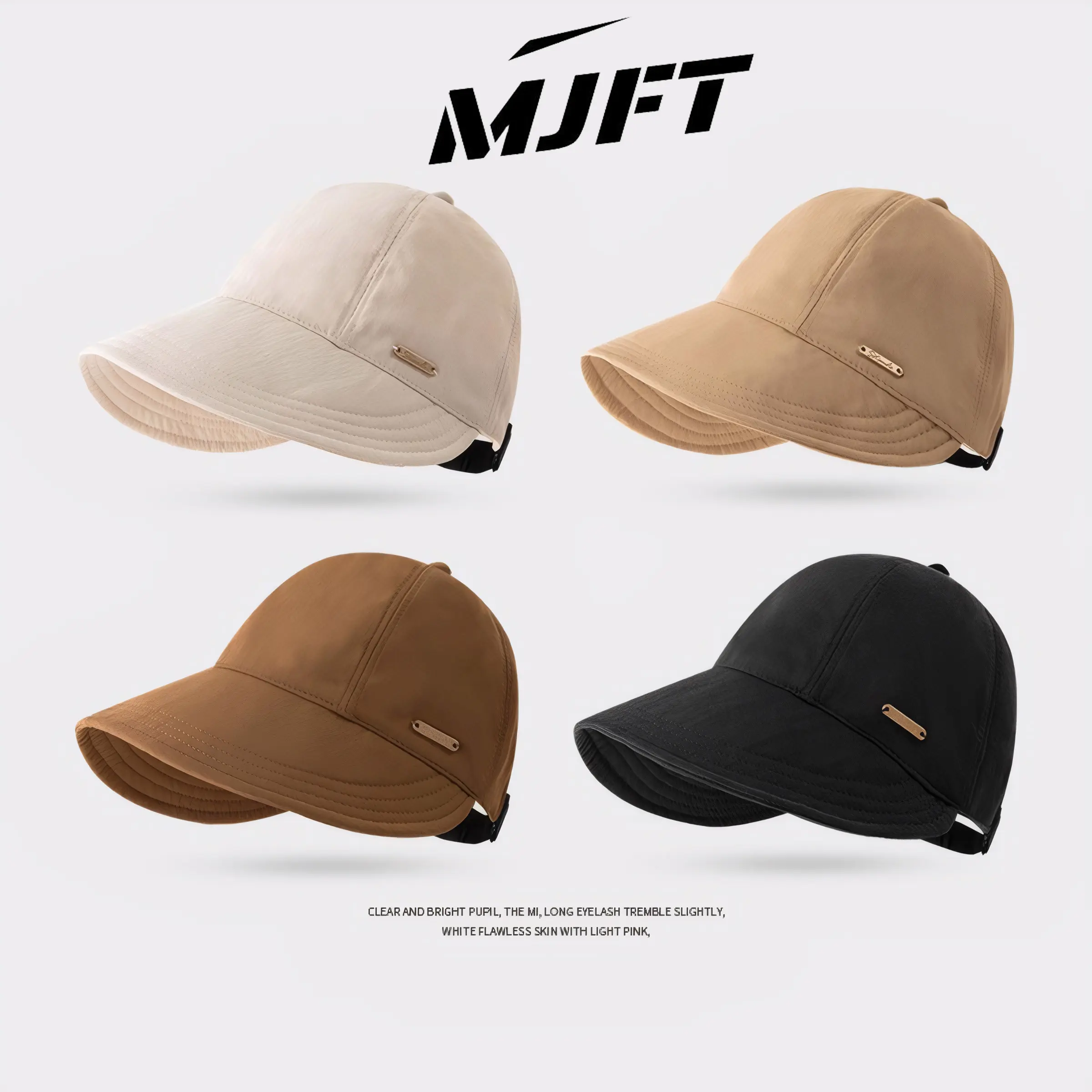 Mũ chống nắng MJFT mũ lưỡi trai nữ hàn quốc nón vành rộng có móc đeo khẩu trang buộc tóc đuôi ngựa có khả tia cực tím có thể điều chỉnh kích thước thoáng khí và nhanh khô phụ kiện thời trang Women Cap Hat