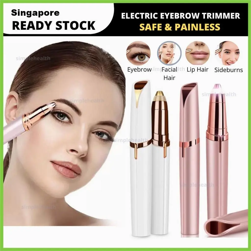 Portable Electric Painless Brows Eyebrow Trimmer Shaver Facial Trimmer Precision Mini Shaver Electric Finishing