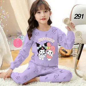 Dealshop Setelan Anak Perempuan Lengan Panjang / Baju Tidur Anak Perempuan 291