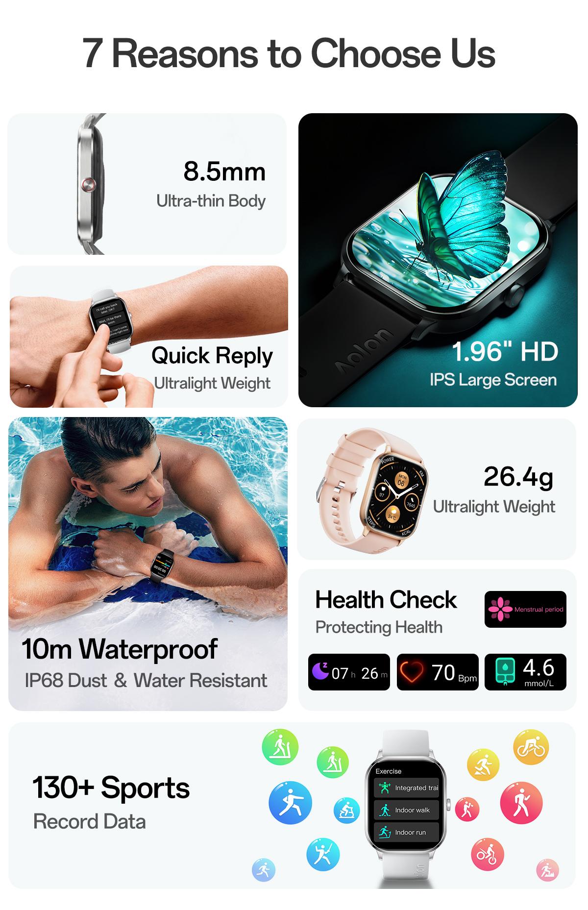 【24H ship】Huafit A2 Official Smartwatch Slim Terbaru | Balas Pesan Singkat Cepat |Monitor Emos| Layar Penuh IPS1.96'' | Super tipis 8.5mm | Tahan Air IP68 | 110+ Mode Olahraga | SpO2 & Detak Jantung 24 Jam |Smartwatch untuk Pria & Wanita Smart Watch Aolon 【24H ship】Huafit A2 Official Smartwatch Slim Terbaru | Balas Pesan Singkat Cepat |Monitor Emos| Layar Penuh IPS1.96'' | Super tipis 8.5mm | Tahan Air IP68 | 110+ Mode Olahraga | SpO2 & Detak Jantung 24 Jam |Smartwatch untuk Pria & Wanita Smart Watch Aolon