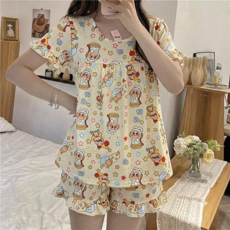 Đồ bộ ngủ nữ Baby Doll SWEET chất lụa nhật 100D mềm , mịn mát nhiều họa tiết
