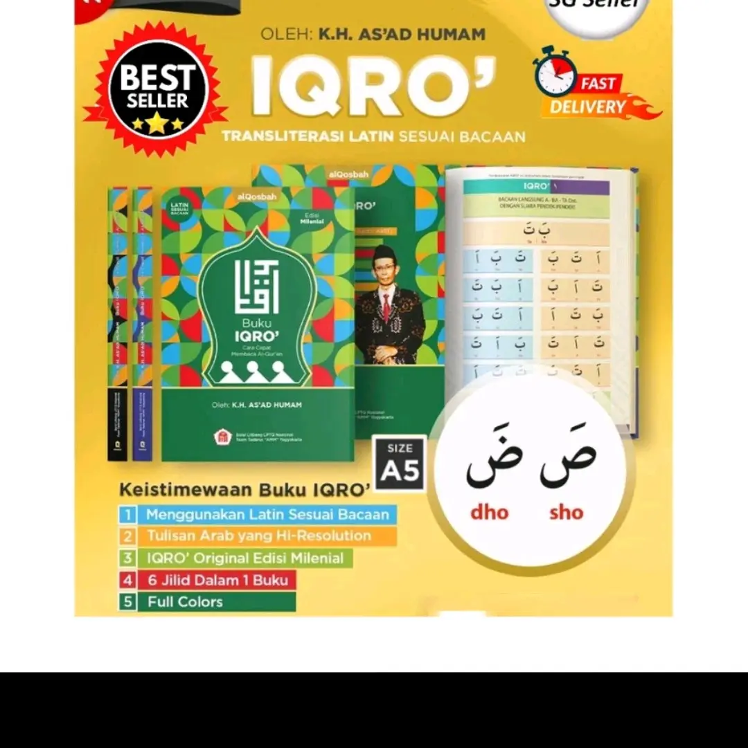IQRA' WITH RUMI(transliteration) JILID 1 - 6