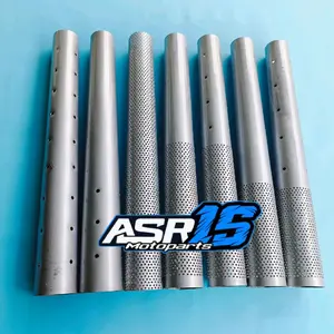 Saringan Knalpot Sarbor Sarteng Copy CMS TZM ZRC VND Shijiro Tsugigi Panjang 40cm Inlet38 lubang 2mm Racing