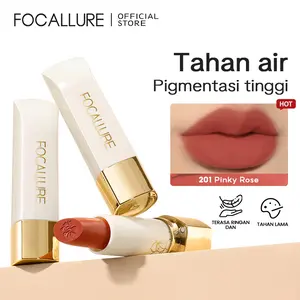 [Official] FOCALLURE Matte Lipstick-Tahan air Lipstik Krem #JasmineMeetsRose