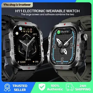 Smartwatch H11 Sports Bluetooth Smart Bracelet 2.19-inch HD Screen Custom Wallpaper Bluetooth Call Hand Movement Full Touch Flashlight Calculator Music Android IOS Watch