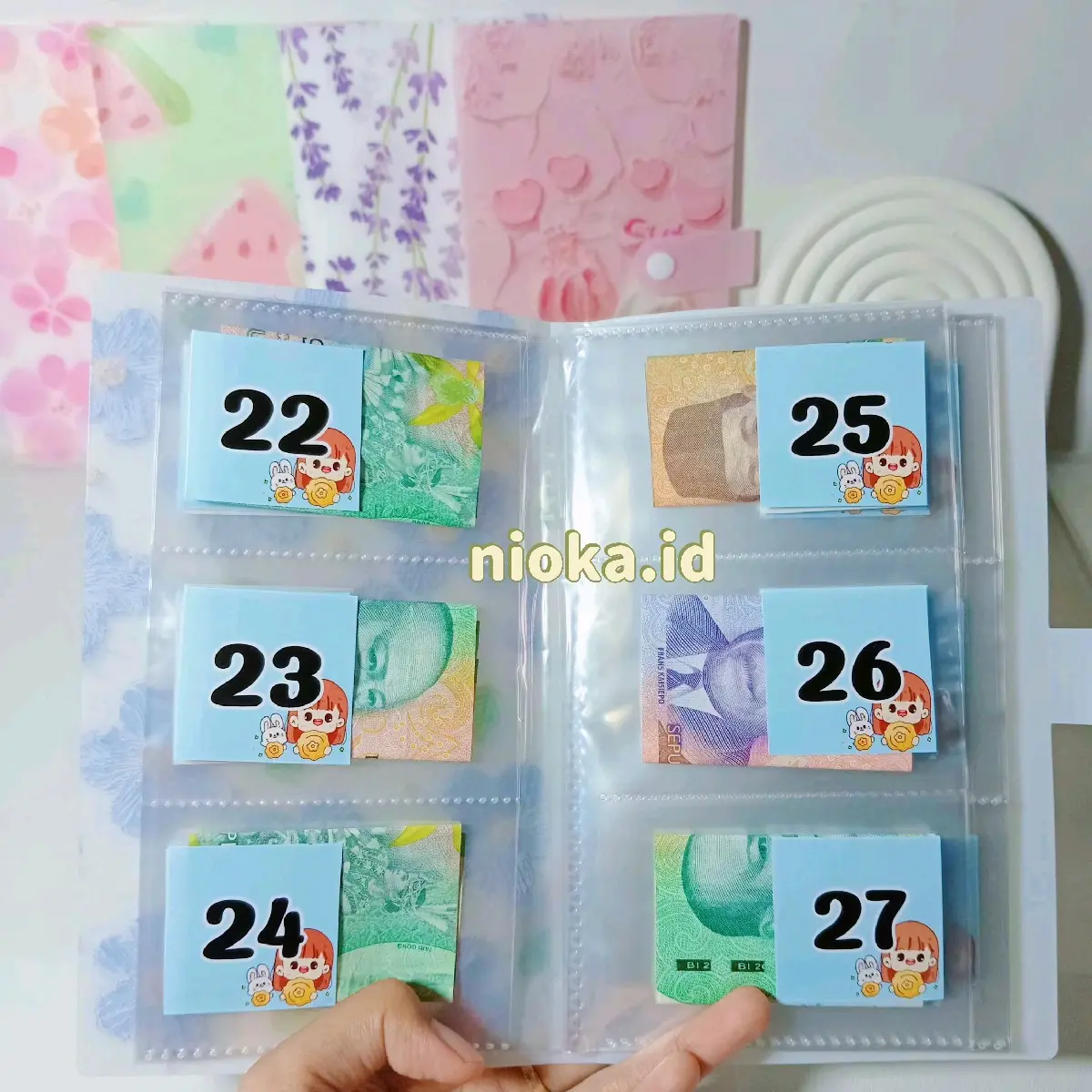 SET LENGKAP SAVING ALBUM , menabung metode nomor urut 1 - 120 , 1 - 240 FREE STIKER DEKORASI