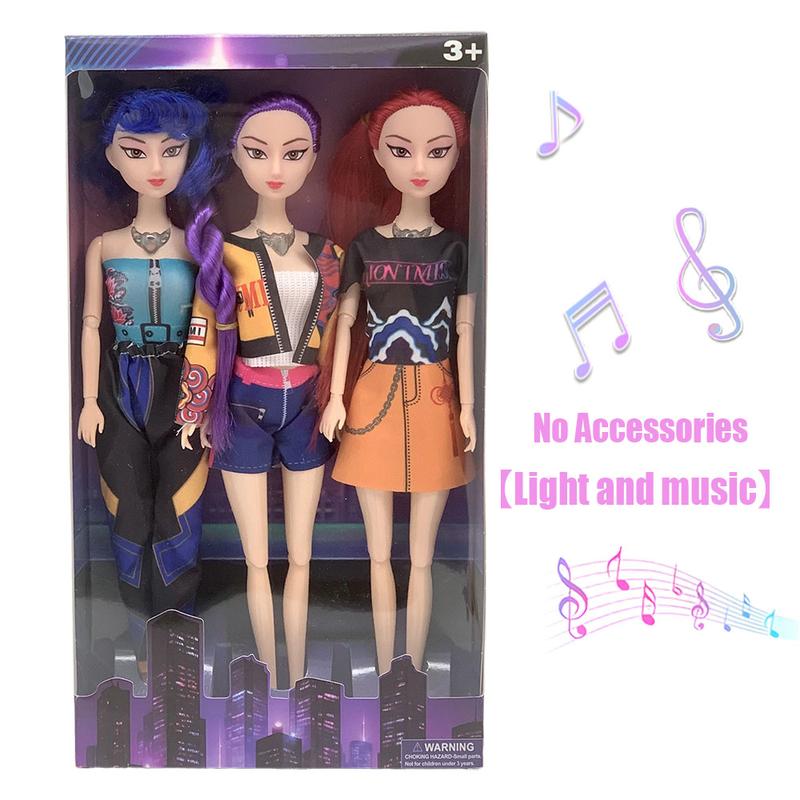 KPop Demon Hunters Rumi Action Figure Zoey Mira Movable Joint Model Toys