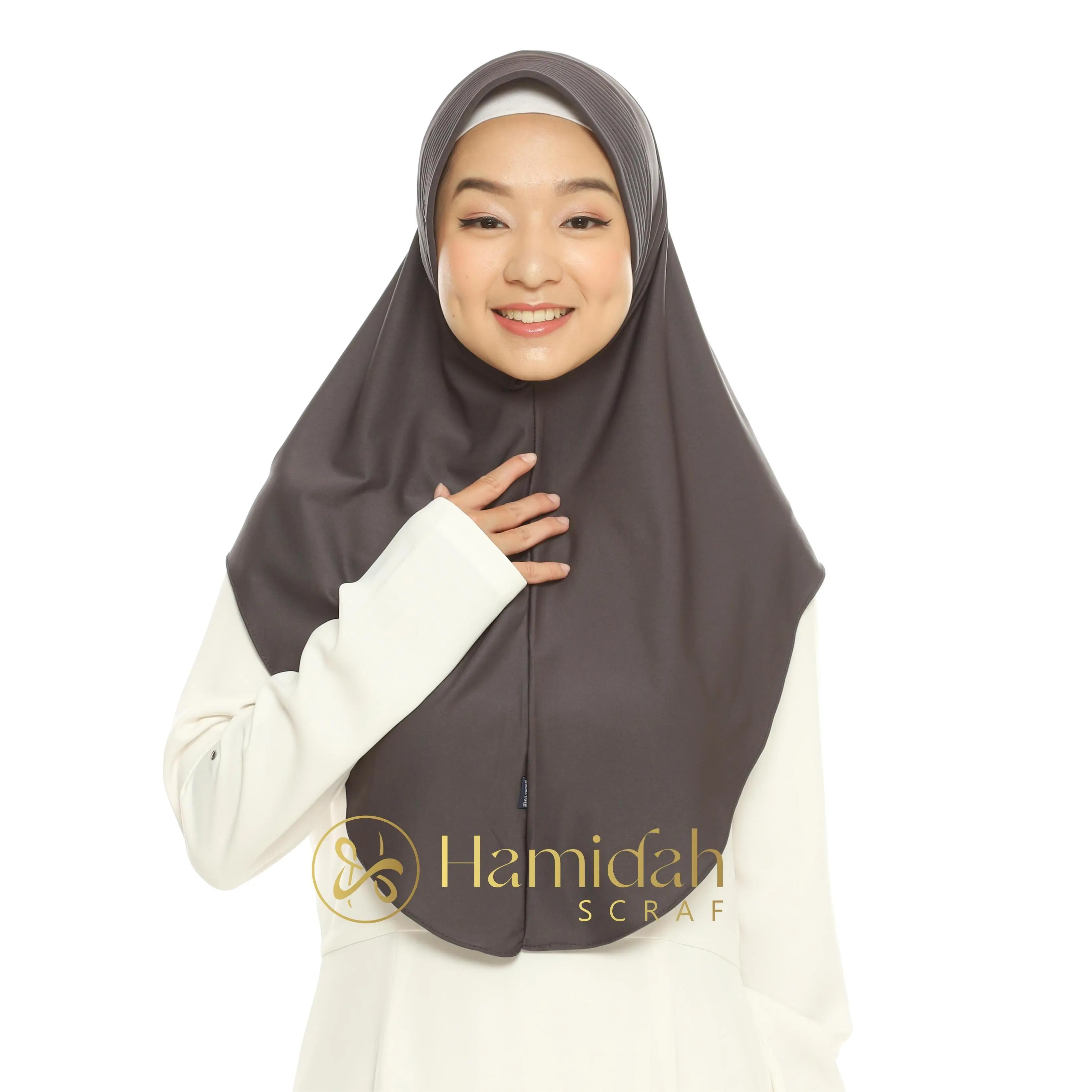 Hamidah - HIjab Bergo Pinguin Hamidah Size L Matt Jersey