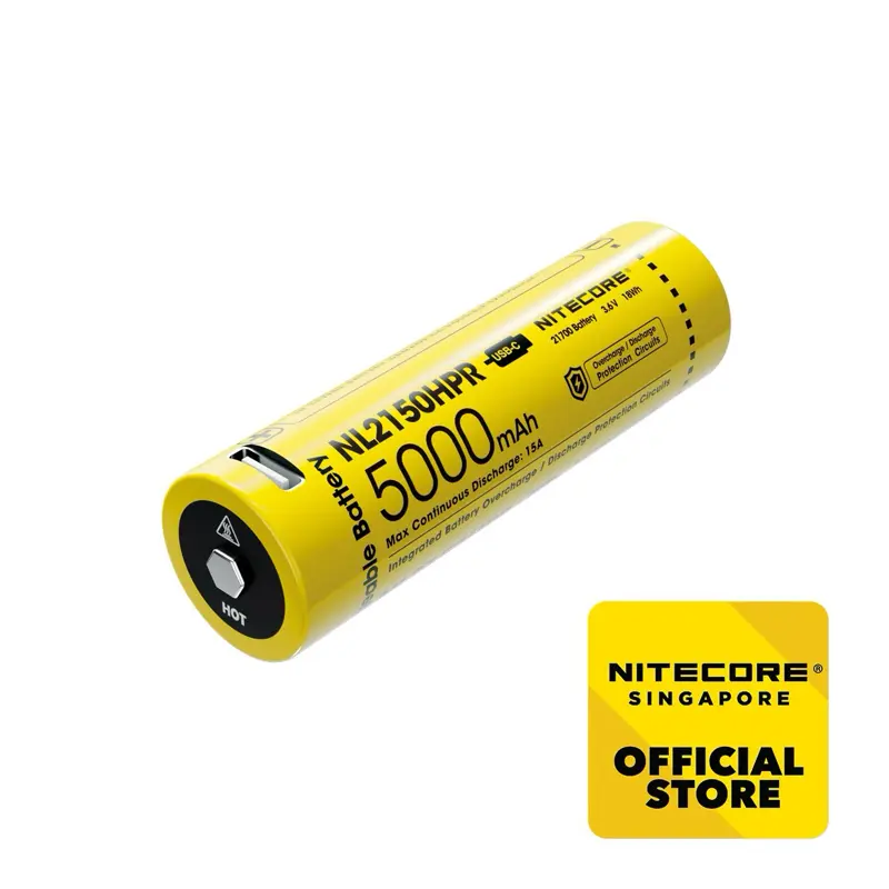 Nitecore NL2150HPR (21700 - 5000mAh - 15A)