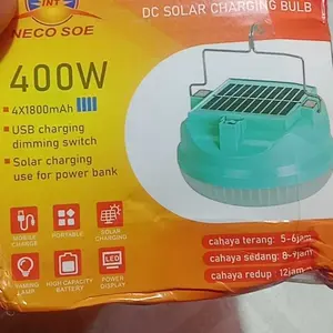 (Baterai Real asli 7200MAH)lampu led emergency ufo 400w /solar panel led/ lampu emergency gantung lampu  taman  outdoor lampu  tenaga  surya khusus mati listrik lampu  terang  banget Besi/camping lamp