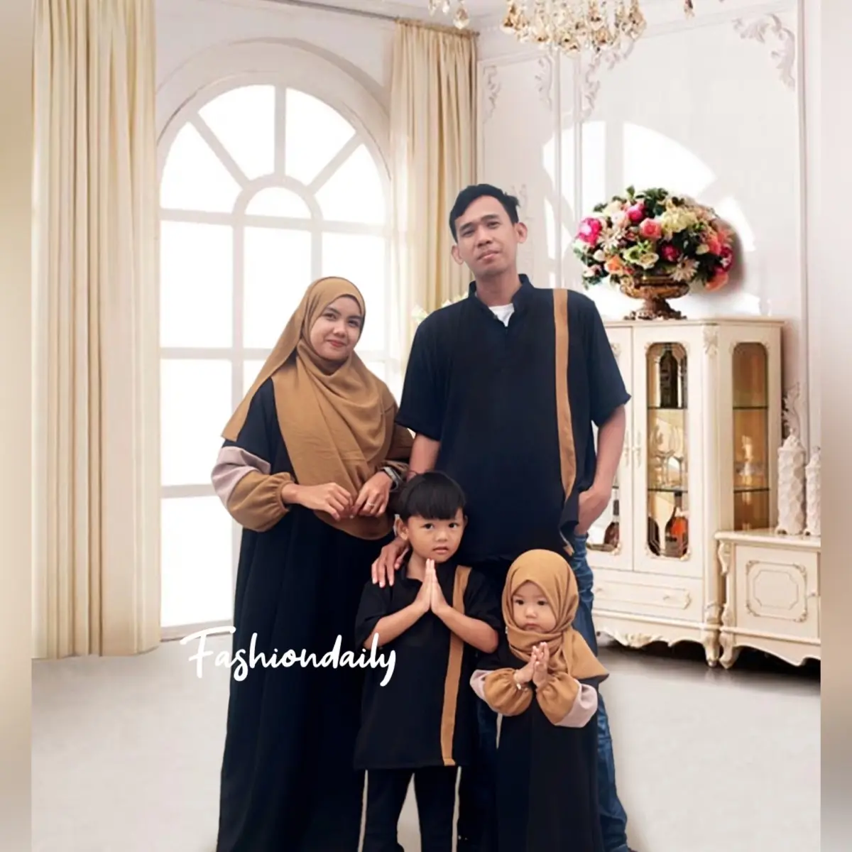 READY - KINARA DRESS KOKO KELUARGA ELEGAN SIMPLE CANTIK SET FAMILY