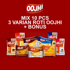 [ISI 10] Paket Hemat Mix All Varian Roti OOJHI  Makanan Bersertifikat BPOM & Halal