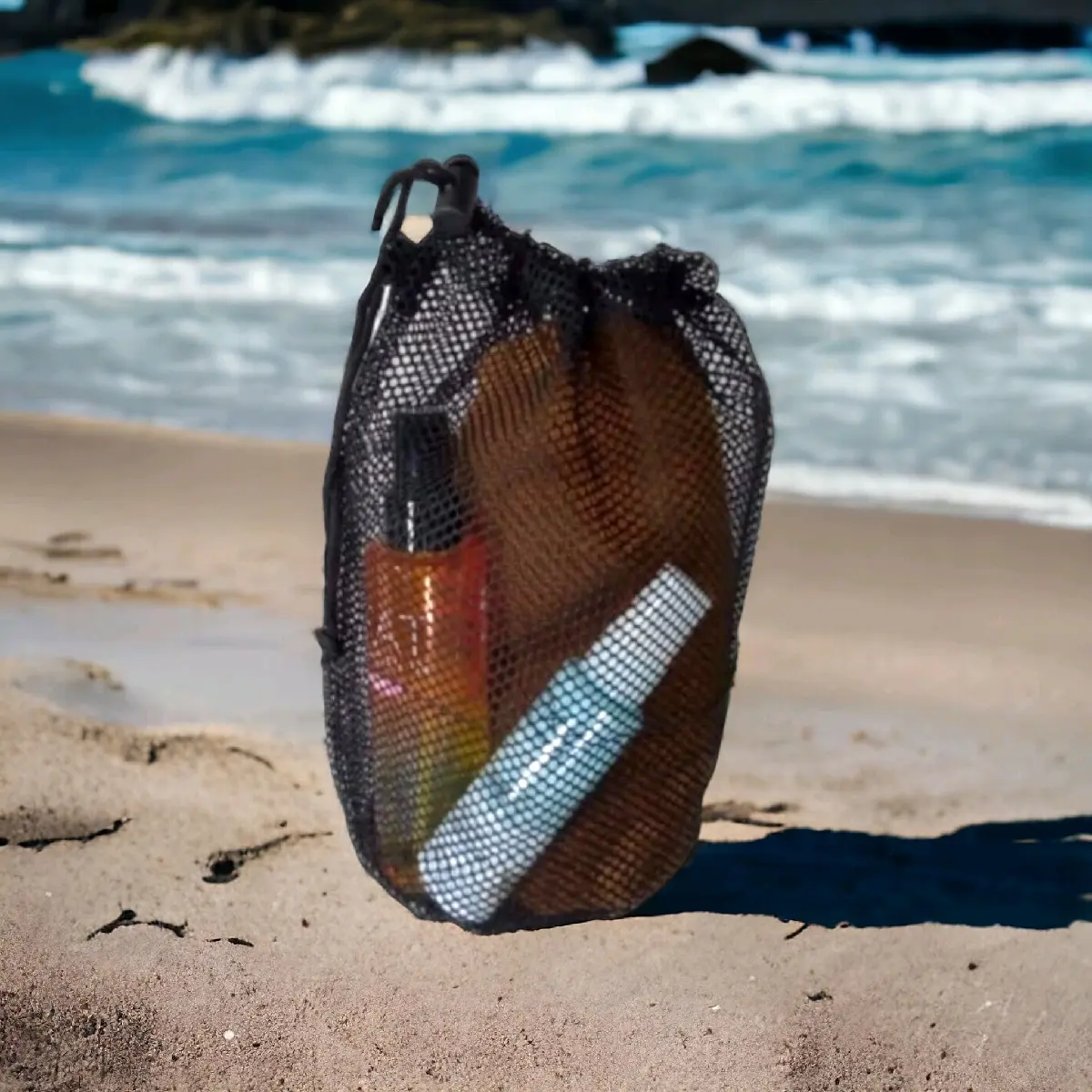 POUCH BAG PRIA / WANITA BAHAN JARING TAS HANDUK POUCH PERLENGKAPAN ...