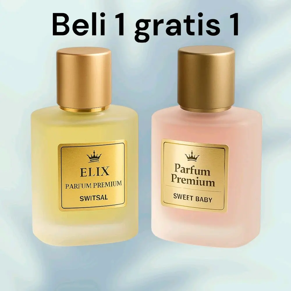 Beli 1 Gratis 1 Parfum Anak 35ml Aroma Bedak Wangi - Perfume Wanita Black Pria Anak-Anak