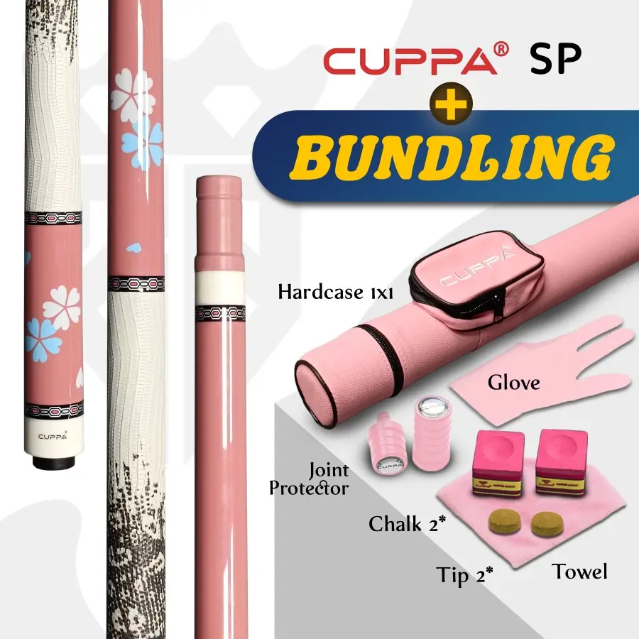 Cuppa Carbon Fiber Sakura Series SP Sakura Pink | SB Sakura Black Play Cue Stick