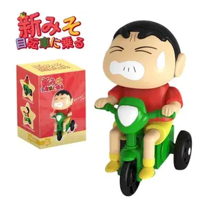 Mainan Crayon Shinchan Dynamic Life Bisa Gerak Mainan Jarum Jam Lucu Malas Bangun Naik Sepeda