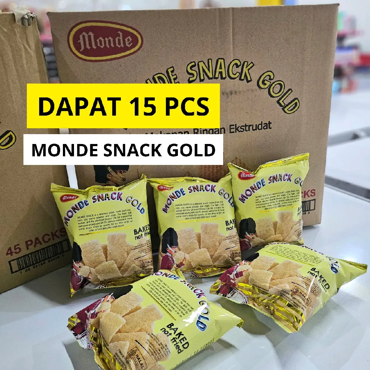 MONDE SNACK GOLD 15 PCS MURAH /MONDE SNACK